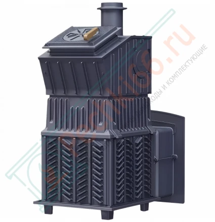 Печь для бани Гефест Гром 80 (П2) в облицовке Президент 1320/60 Талькомагнезит (ТехноЛит)