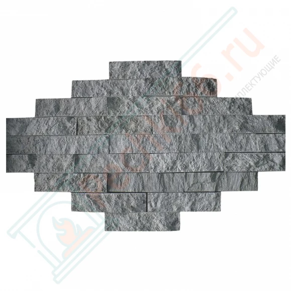 Плитка рваный камень "Талькохлорит" 200х50х20мм, упаковка  50 шт / 0,5 м2 (Карелия) в Иркутске