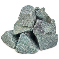 Камень для бани Жадеит колотый средний, м/р Хакасия (коробка), 10 кг (Хакасинтерсервис)