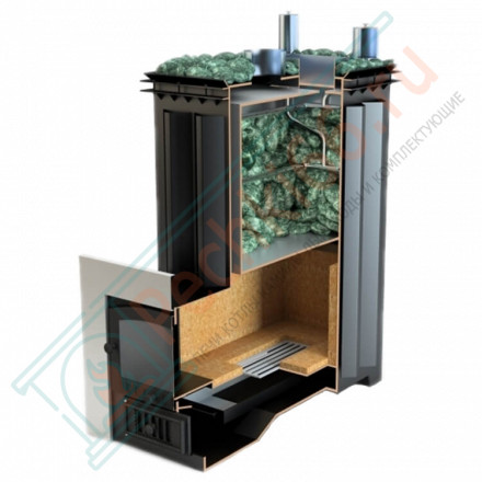 Печь для бани Домна-60К (ИзиСтим)