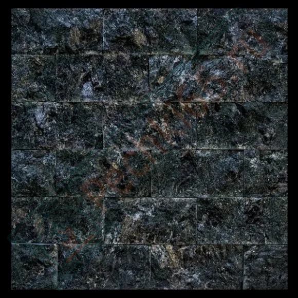 Плитка рваный камень "Серпентенит" 100х50х25мм, упаковка  90 шт / 0,42 м2 в Иркутске