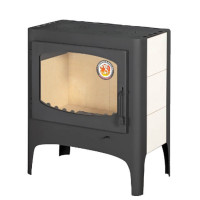 Печь-камин Бавария Эко, с плитой две конфорки (ЭкоКамин) до 225 м3