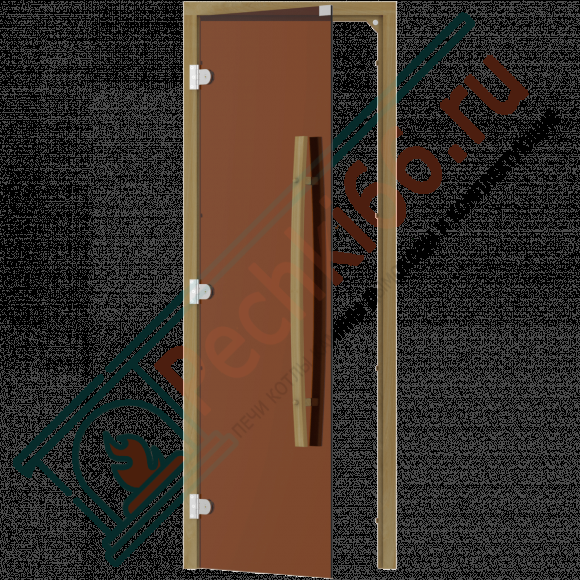Дверь стеклянная для бани и сауны, бронза, коробка кедр 1900х700 (Sawo) 741-3SGD в Иркутске