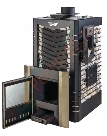 Печь для Русской бани № 06МСП 01 сетка, с парогенератором (Тройка) до 18 м3