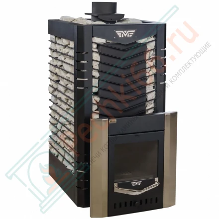 Печь для Русской бани № 06МСП 03 сетка, с парогенератором (Тройка) до 36 м3