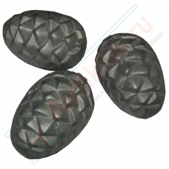 Камень чугунный для бани "Кедровая шишка" (Ø68х98мм), 5 шт, 7,2 кг в Иркутске