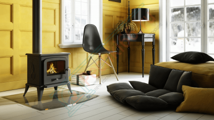 Чугунная печь-камин KOZA K7 (Kratki)