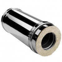 Сэндвич труба V50R с изол L=500 (AISI-321/0,8-AISI-304/0,5) d-104/200 (Вулкан-Cerablanket)