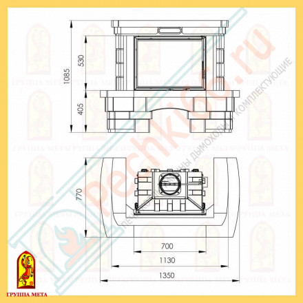 Облицовка Сопрано 700, бежевый (Мета)