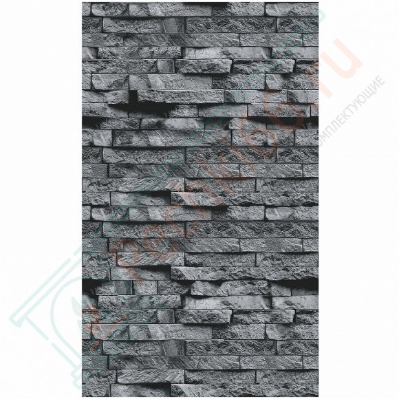 Плита ФАСПАН Серый камень №1008 Вертикаль 8мм 1200х600мм (Везувий) в Иркутске