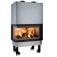 Каминная топка MONOBLOCCO 800 ANGOLO, стекло слева (La Nordica)