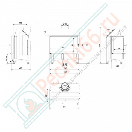 Стальная топка Zibi/L/BS (Kratki)
