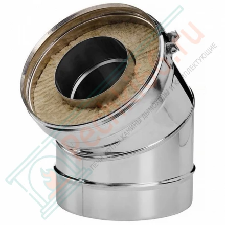 Отвод 30° V50R с изол (AISI-310S/0,8-AISI-304/0,5) d-150/250 (Вулкан-Cerablanket)