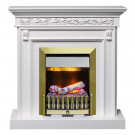 Каминокомплект Valletta - Белый (Ширина 1040 мм) с очагом Danville Antique Brass FB2