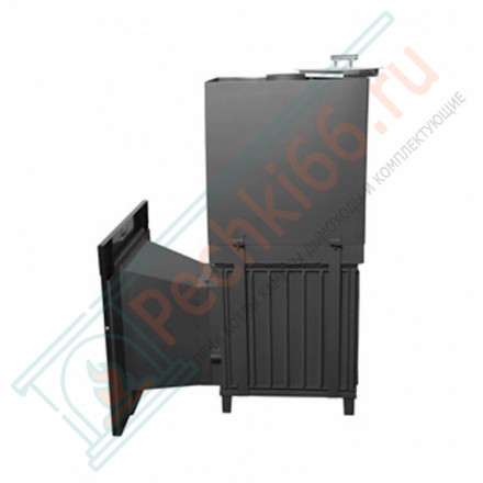 Чугунная печь для бани Торнадо 18М2 К ВК, с Т/О и стеклом (Компакт) до 18 м³