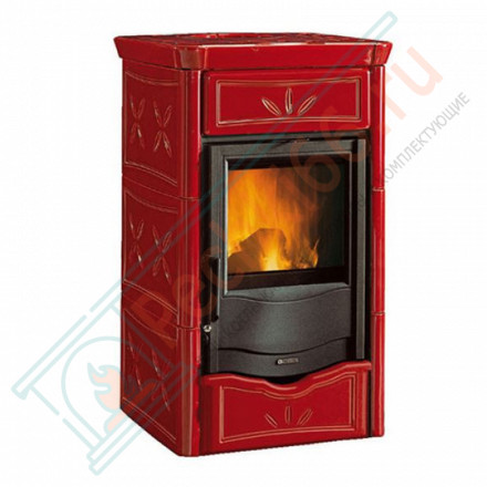 Печь-камин с водяным отоплением TermoNicoletta D.S.A, цвет бордовый (La Nordica)