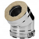 Отвод 30° V50R с изол (AISI-321/0,8-AISI-304/0,5) d-104/200 (Вулкан-Cerablanket) Отвод 30° V50R с изол (AISI-321/0,8-AISI-304/0,5) d-104/200 (Вулкан-Cerablanket)