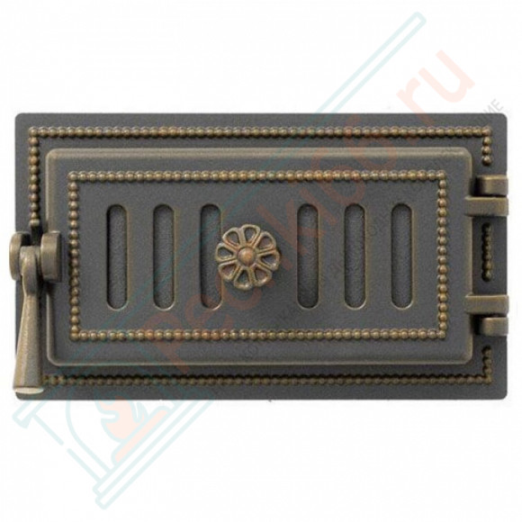 Дверца поддувальная чугунная 236, бронза (Везувий) в Иркутске