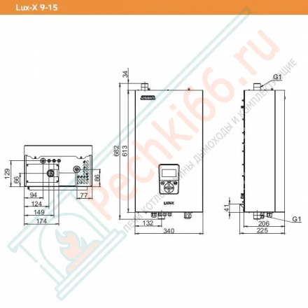 Электрокотел Lux-X 14 (Zota) 14 кВт