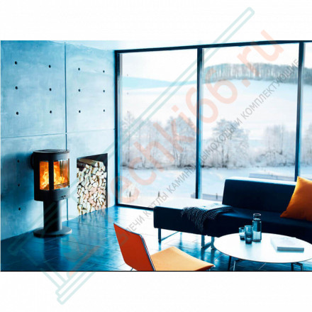 Печь-камин 880:1 Style, верх чугун, цвет черный (Contura)