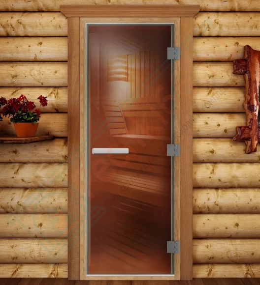 Дверь для бани и сауны Престиж лайт бронза, 2000х800 по коробке (DoorWood) в Иркутске