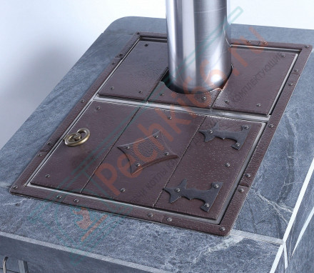 Чугунная банная печь Сударушка Семейная РК, талькохлорит (ВВД)