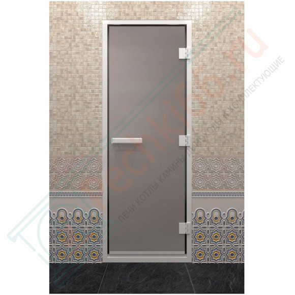 Стеклянная дверь DoorWood Хамам Сатин 210х70 (по коробке) в Иркутске