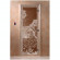 Дверь стеклянная для бани, прозрачная бронза, "Банька в лесу" 1900х700 (DoorWood) в Иркутске
