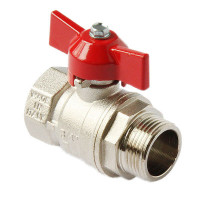 Кран шаровый бабочка ВН 3/4" (Hydrosta)