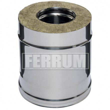 Сэндвич дымоход L=0,25м (НЕРЖ-430/0,8-ОЦИНК/0,5) d-150/210 (Ferrum HF-Z)