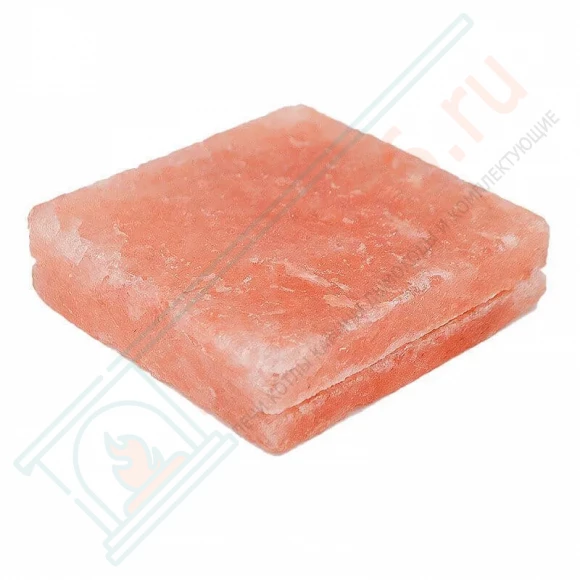 Плитка из гималайской розовой соли 100x100x25 мм шлифованная (с пазом) в Иркутске