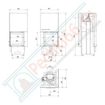 Стальная топка VNP/480/480 (Kratki)