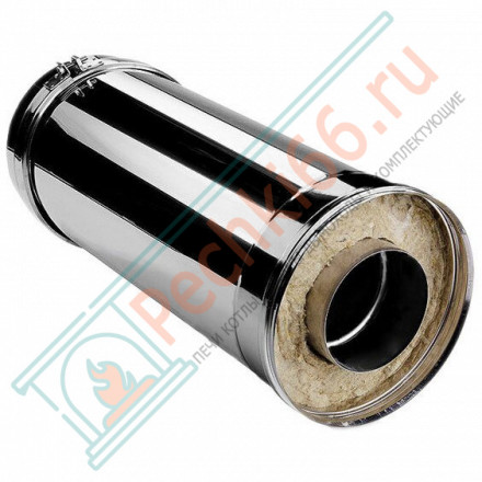 Сэндвич труба V50R с изол L=500 (AISI-321/0,8-ОЦИНК-RAL/0,5) d-300/400 (Вулкан)