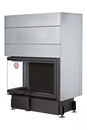 Топка Дельта 1000 LB два стекла левая черный шамот (Экокамин)