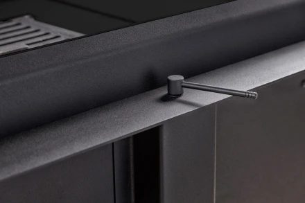 Топка Дельта 1000 LB два стекла левая черный шамот (Экокамин)